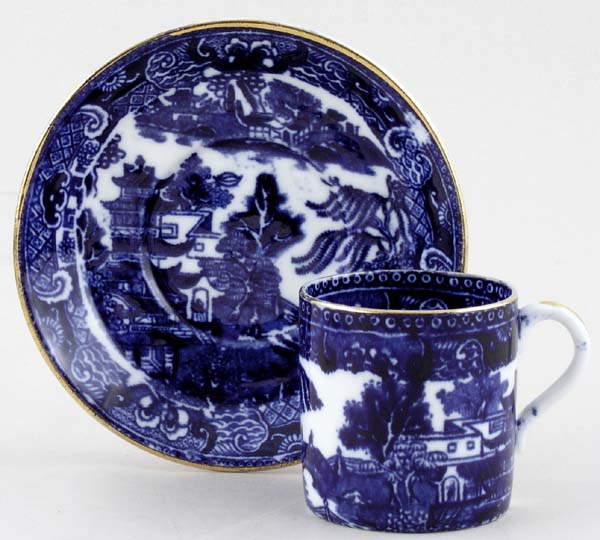 Coffee Can and Saucer c1880